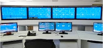 اتاق کنترل در یک سیستم تله متری و اسکادا