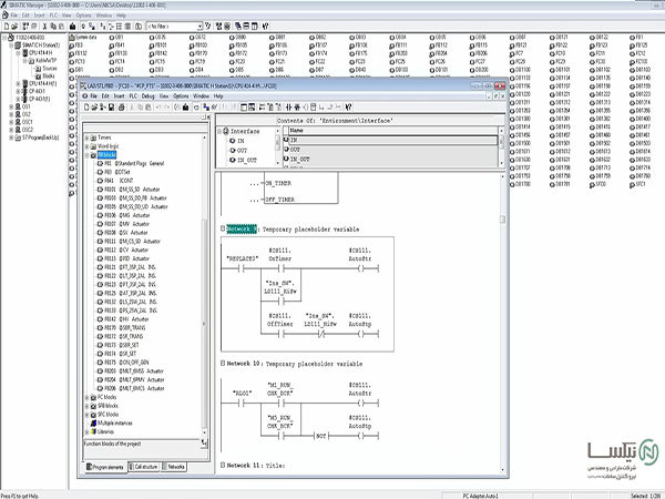 زبان برنامه نویسی نردبانی PLC مورد استفاده در تابلو کنترل پی ال سی