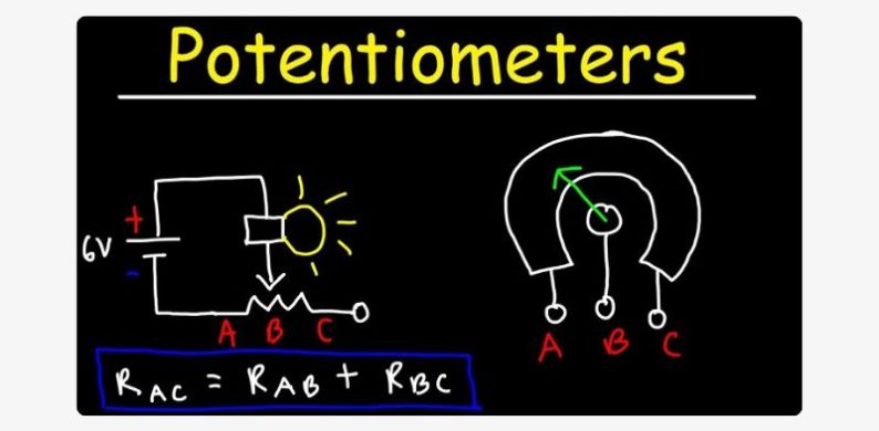 پتانسیومتر یک قطعه سه‌سر است که برای کنترل ولتاژ مورد استفاده قرار می‌گیرد.